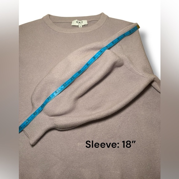 Oat New York Lavender Puff Sleeve Cropped Sweater Size XS‎ - Picture 5 of 5